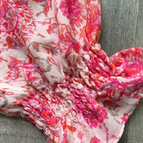 Rachel Zoe bright floral top - Picture 6 of 8